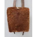 A WWII German soldier's fur backpack