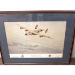 A print of a B24 Liberator, signed, together with a limited edition print of a Tornado,