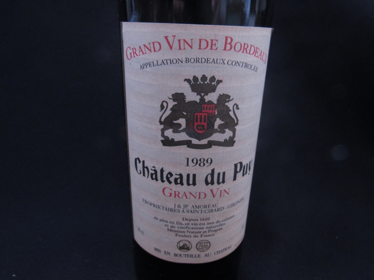 1989 Chateau du Puy Grand Vin de Bordeaux