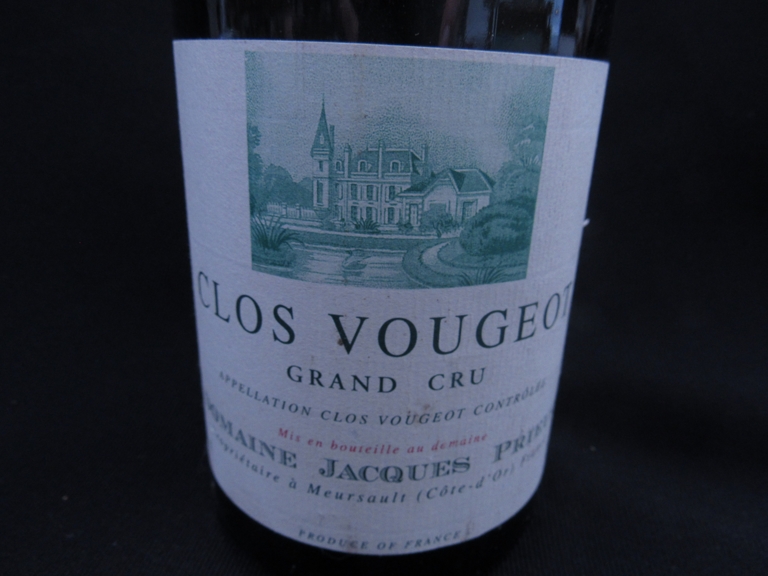 1997 Clos Vougeot dom Jacques Prieur Grand Cru