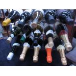 A selection of 15 bottles of wines, Champagne,