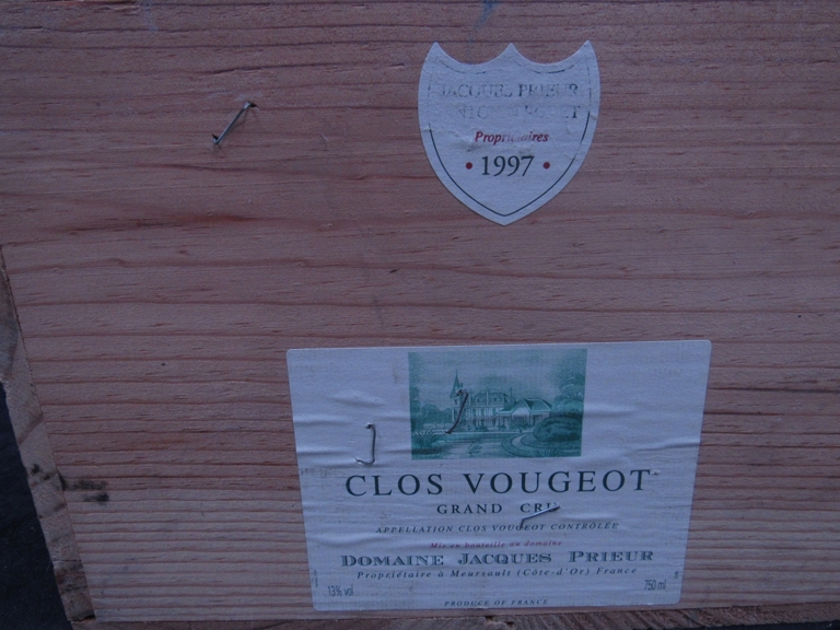 1997 Clos Vougeot dom Jacques Prieur Grand Cru,