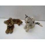 Two vintage Steiff animals,