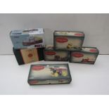 A collection of boxed Corgi diecast commercial vehicles including 'Vintage Glory of Steam',