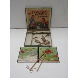 An early 20th Century boxed game "The Popular Game of Magnetic Fishing"