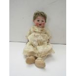 A Catterfelder - Puppenfabrik bisque head doll, neck stamped C.P.