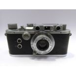 A Leica IIIa rangefinder camera circa 1948-50, chrome, serial number 356781,