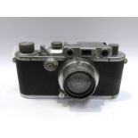 A Leica II rangefinder camera circa 1936, chrome, serial number 191270,