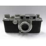 A Leica IIIf rangefinder camera circa 1952-53, chrome, serial number 619328,