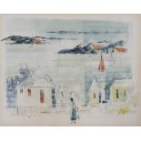 ALFRED BIRDSEY (1912-1996): A framed and glazed watercolour on paper, Bermuda Ocean,