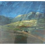 RON FORD (XX/XXI Cornish Artist) (ARR): A framed and glazed acrylic on paper, "Langdale".