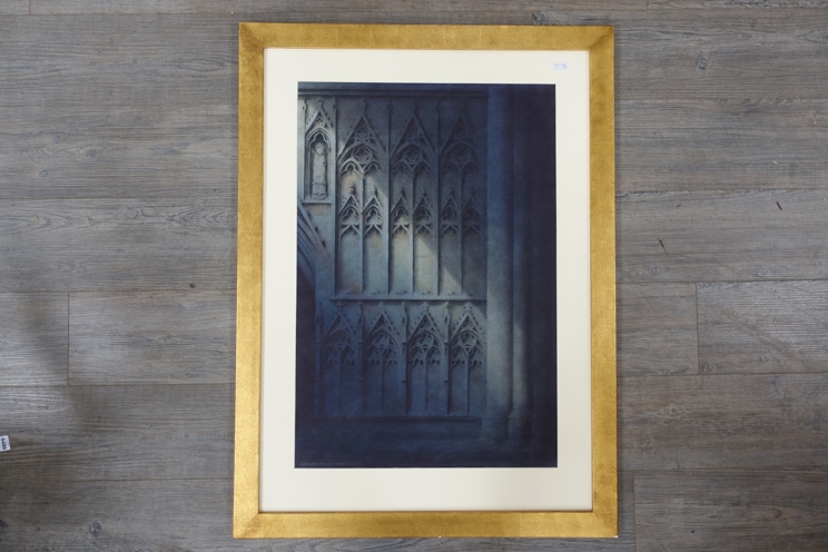 GERARD STAMP (XX) "Moonlight, York Minster", watercolour, framed and glazed.