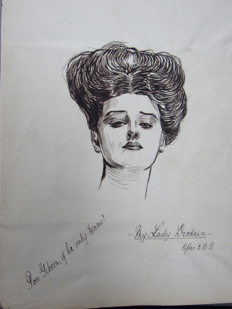 EMILY HILDA RIX-NICHOLAS (Australian 1884-1961): A watercolour study of a young girl on buff paper, - Image 4 of 7