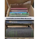 A box of books including Formula 2,