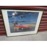 A framed print "The Jaguars" by Leslie.D.