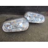 A pair of Audi headlights