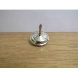 An Asprey & Garrard silver spinning top with box,