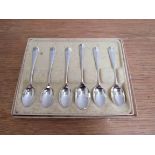 A William Hutton & Sons Ltd silver set of five rat-tail teaspoons, London 1900,