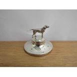 An L.J. Millington silver desk weight of a Pointer dog, Birmingham 2014, 7.