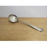 A James Dixon & Sons Ltd silver soup ladle, 30cm long Sheffield 1947,