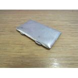 A Sampson Mordan & Co silver card case, London 1929 and open card case marked with Rd No 34796,