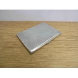 A Mappin & Webb silver and engine turned cigarette case, Birmingham 1937. 11.5cm x 8.