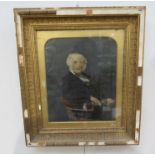 A 19th Century portrait of a gentleman, gilt frame a/f.