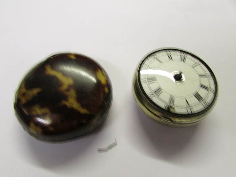 A silver chain driven pocket watch in working order, - Image 4 of 4