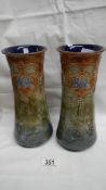 A pair of Royal Doulton vases, EB6943.