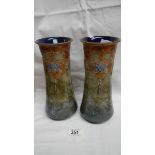 A pair of Royal Doulton vases, EB6943.