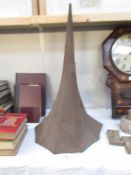 A large 19th century phonograph horn.