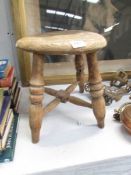 An old farmhouse stool.