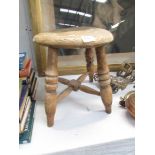 An old farmhouse stool.