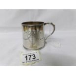 A silver mug, Birmingham 1923.