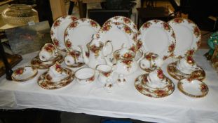 Approximately 54 pieces of Royal Albert Old Country Roses.
