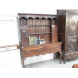 A Georgian oak dresser.