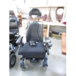 An electric wheel chair.