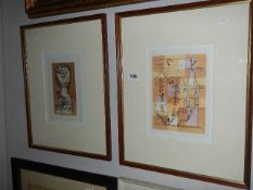 A pair of limited edition prints, 60/500 by Paul Klee, one entitled 'Spirit of Hoffmann',