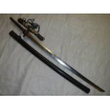 A 19th century Japanese Samurai sword, hilt a/f.
