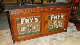 A Frys chocolate advertising cabinet