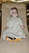 A 19th century porcelain doll, Melita,