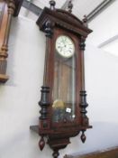 A Victorian single regulator wall clock.