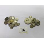 59 grams of pre 1947 silver coins and 75 grams of pre 1920 silver coins (all with holes).