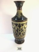 A Doulton Lambeth vase predominately brown,