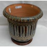 A small Doulton Lambeth jardiniere, 1875, by Frank A Butler (also possibly A Tranter,