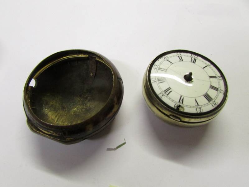 A silver chain driven pocket watch in working order, - Image 3 of 4