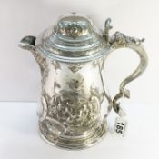 A 19th century decorative silver plated jug, M H & Co.