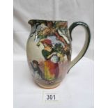 A Royal Doulton jug 'The Gleaners' from the English Old Scenes series with 'D3191' and large colon