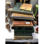A quantity of antiquarian and collectable books including 1909 Mrs Beeton,