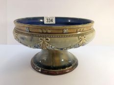 A shallow bowl on stand/comport, Royal Doulton, England number 8486.